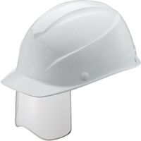 谷沢製作所 タニザワ エアライトS搭載シールド面付きヘルメット 軽量FRP製「かるメット」 溝付 ホワイト 103J-SH-W1 1個（直送品）