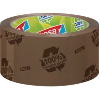 テサテープ tesa テサパック エコ&ストロング 58155 ブラウン 50mm×66m 58155-50-66 1巻 700-0926（直送品）