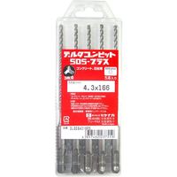 ミヤナガ デルタゴンビットSDSプラス 5本入りパック ネジタイプ φ3.4×166mm DLSDS3416P5 1セット(5本)（直送品）