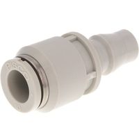 PISCO ライトカップリング 20シリーズプラグ ストレートワンタッチ継手タイプ 12mm ライトグレー仕様 CPP20-12W 1個（直送品）