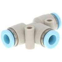 日本ピスコ PISCO チューブフィッティング ユニオンティー チューブ外径:6mm クリーンルーム包装仕様 PE6-C 1セット(10個)（直送品）