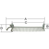 岩崎製作所 IWA 消火ホース格納箱用 ホース架け 回転式 09HR40Z 1個 509-9180（直送品）