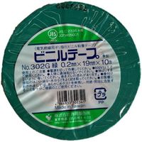 寺岡製作所 TERAOKA ビニルテープ NO.302G 緑 19mm×10M 302G GR 19X10 1セット(200巻)（直送品）
