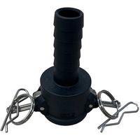 岩崎製作所 IWA 樹脂製 I・LOK(アイロック)レバーカップリング ホースシャンクカプラー(TypeーC) 37C020P-Y 1個（直送品）