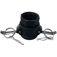 岩崎製作所 IWA 樹脂製 I・LOK(アイロック)レバーカップリング 女ネジカプラー(TypeーD) 37D032P-Y 1個（直送品）