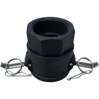 岩崎製作所 IWA 樹脂製 I・LOK(アイロック)レバーカップリング 女ネジカプラー(TypeーD) 37D040P-Y 1個（直送品）