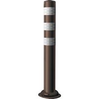 積水 車線分離標 ポールコーンCITY R 接着式 PCCTRー100DBWーN ダークブラウン PCCTR-100DBW-NT-T6 1本（直送品）