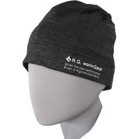 喜多 帽子 ストレッチスキンビーニー帽(裏起毛) ヘルメット対応 ブラック フリー NO8350-BK-F 1個 693-6479（直送品）