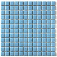 エービーシー商会 ABC モザイクタイル シーズン Bー166 ターコイズ(20シート入り) 1箱 695-6395（直送品）