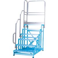 アルインコ 作業台CSBCー6128S用 正面付片手すりセット CSBT618BL 1セット 694-4910（直送品）