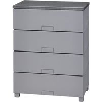 天馬 TENMA フィッツチェスト フルフラット6504 グレー 110014746 1個 699-5497（直送品）