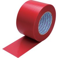 ダイヤテックス パイオラン 梱包用テープ 75mm×50m レッド K-10-RE 75MMX50M 1セット(24巻) 567-0940（直送品）