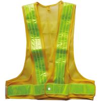 ミズケイ LED安全ベスト キラピカSPARK(黄地・黄)赤白LED 5916522 1枚 359-0385（直送品）