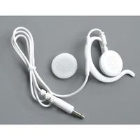 アルインコ ALINCO 耳掛け型ストレートコードイヤホン白 EME67W 1個 357-6228（直送品）