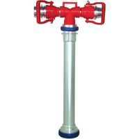 岩崎製作所 IWA 地下式消火栓用 アルミ製 差込式スタンドパイプ ボールコック離脱型 10M-BR6570A 1個 509-1248（直送品）