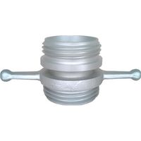 岩崎製作所 IWA 媒介金具 アルミ製 消防ネジ女(長角)×消防ネジ男(スロッター) 12NFM7575A-NS 1個 508-9732（直送品）