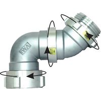 岩崎製作所 IWA 媒介金具 アルミ製 フルスイング 90度×45度 15FS9045A 1個 509-1280（直送品）