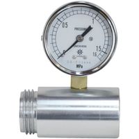 岩崎製作所 IWA アルミ製 易操作性1号用 放水圧力測定器(コックなし) 23ICI30A 1個 509-6019（直送品）