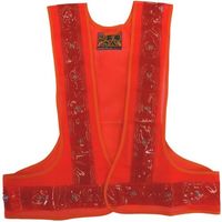 ミズケイ お祝いベスト「ご長寿さん」LED付(橙/赤) 5942000 1枚 530-1365（直送品）