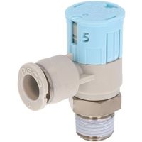 日本ピスコ PISCO スピードコントローラ ダイヤル付タイプ JSGS6-01BW 1個 560-0029（直送品）