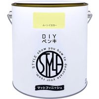 ニッペホームプロダクツ ニッぺ DIYペンキ マットフィニッシュ ムーンイエロー 2kg 4976124887628 1缶 567-0064（直送品）