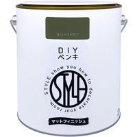 ニッペホームプロダクツ ニッぺ DIYペンキ マットフィニッシュ オリーブドラブ 2kg 4976124887680 1缶 567-0073（直送品）
