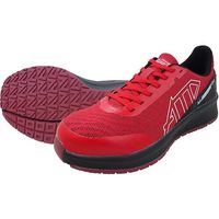 喜多 メッシュローカットセーフティスニーカー 制菌・消臭 MG5750 レッド 26.0 MG5750-RED-26.0 1足（直送品）