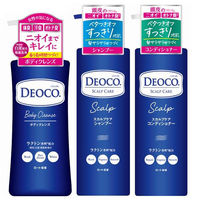 デオコ（DEOCO） スカルプケアシャンプー + コンディショナー 各450ml + 薬用ボディソープ350ml ポンプ セット