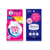 リフレア デオドラントクリーム 55g ＋デオコ（DEOCO） ボディクレンズシート 36枚入