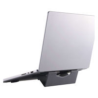 エレコム ノートパソコンスタンド 貼り付け式 折りたたみ ロングタイプ 薄型 PCAWLTSLL01GY 1個