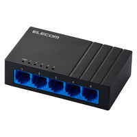 エレコム スイッチングハブ LAN ハブ 5ポート Giga対応 プラスチック筐体 EHC-LG05P-B 1個