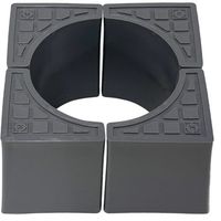 エービーシー商会 ABC 桝周り専用副資材 インサルマスキューブ75 グレー MC75G 1セット 683-3918（直送品）