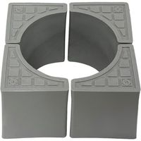 エービーシー商会 ABC 桝周り専用副資材 インサルマスキューブ75 ライトグレー MC75LG 1セット 683-3916（直送品）