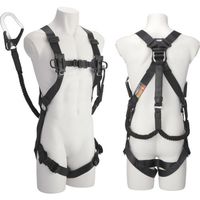 TJMデザイン タジマ セフハーネスB 蛇腹L4ダブルセット 黒 A4SFBJR-WL4BK 1個(1着) 682-9923（直送品）