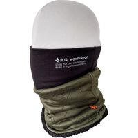 喜多 ネックウォーマー フェイスガード付ネックウォーマー(裏ボア) グリーン フリー NO8670-GRN-F 1枚 693-6504（直送品）