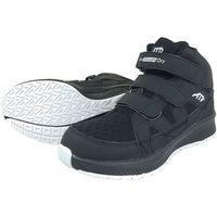 喜多 安全スニーカー セーフティスニーカー ハイカット 制菌・消臭 ブラック 28.0 MG5780-BK-28.0 1足 693-6478（直送品）