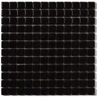 エービーシー商会 ABC モザイクタイル シーズン Dー106 ブラック(20シート入り) 1箱 695-6397（直送品）