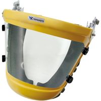 山本光学 YAMAMOTO 電動ファン付呼吸用保護具パーツ フェイスシールド 金具付き(レンズ透明) KF-1W1S 1個 700-9422（直送品）