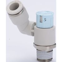 日本ピスコ PISCO スピードコントロータ ダイヤル付タイプ JSGS8-02BW 1個 699-0771（直送品）