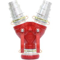 岩崎製作所 IWA 通水分岐管 アルミ製 イワマチ双口接手 イワマチ町野式 マルチタイプ(2サイズ対応) 21IMSSM665A 1台（直送品）