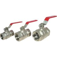 岩崎製作所 IWA 黄銅製クロムメッキ フルボア型ボールバルブ 48BV100B 1個 510-2273（直送品）