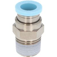 PISCO チューブフィッティング ストレート チューブ外径:8mm ネジサイズ:R1/8 クリーンルーム包装仕様 PC8-01-C（直送品）