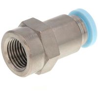 PISCO チューブフィッティング ストレート チューブ外径:6mm ネジサイズ:R1/8 クリーンルーム包装仕様 PCF6-01-C（直送品）