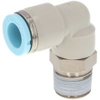 PISCO チューブフィッティング エルボ チューブ外径:6mm ネジサイズ:R3/8 クリーンルーム包装仕様 PL6-03-C（直送品）