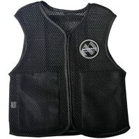 ミズケイ ポケット付きハニカムメッシュベスト「快風」<ブラック>Lサイズ 5941232 1枚 477-4789（直送品）