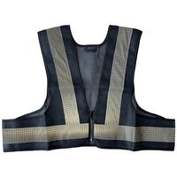 ミズケイ ファスナー安全ベストショート丈「爽メッシュ」<ネイビー> 5941221 1枚 477-6287（直送品）