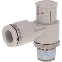 日本ピスコ PISCO スピードコントローラ ダイヤル付タイプ JSGS8-02AW 1個 560-3119（直送品）