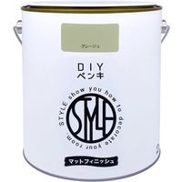 ニッペホームプロダクツ ニッぺ DIYペンキ マットフィニッシュ グレージュ 2kg 4976124887543 1缶 567-0062（直送品）