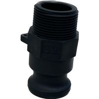 岩崎製作所 IWA 樹脂製 I・LOK(アイロック)レバーカップリング 男ネジアダプター(TypeーF) 37F032P-Y 1個（直送品）