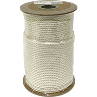 ユタカメイク ロープ 綿ロープドラム巻 4mm×100m PRC-N8 1巻 698-5619（直送品）